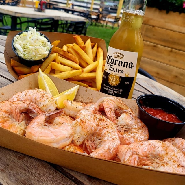 Steamed Shrimp.