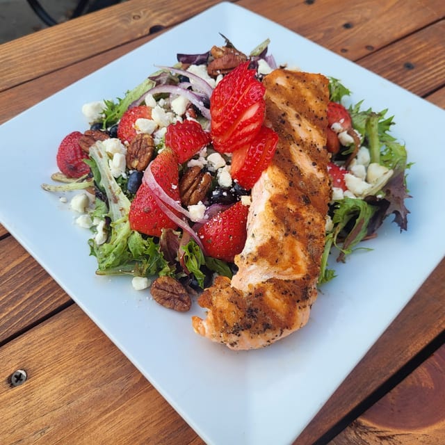 Strawberry Salmon Salad.