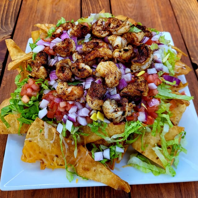 Nachos with Shrimp.