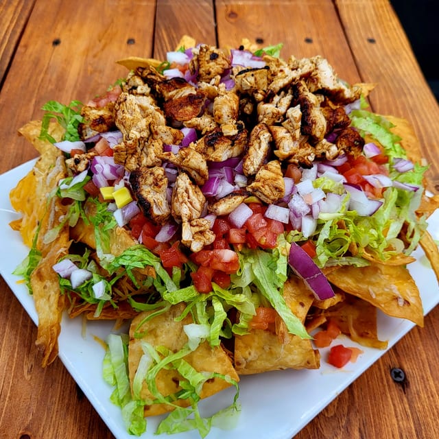 Nachos with Chicken.