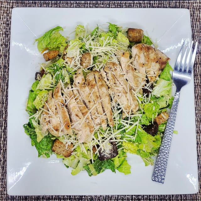 Caesar Salad w/Chicken.