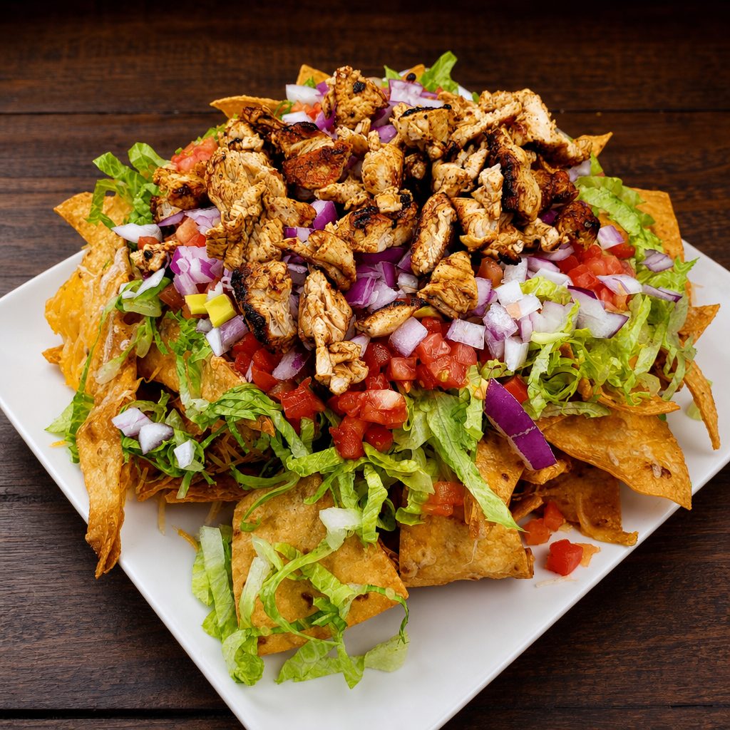 Nachos with Chicken.