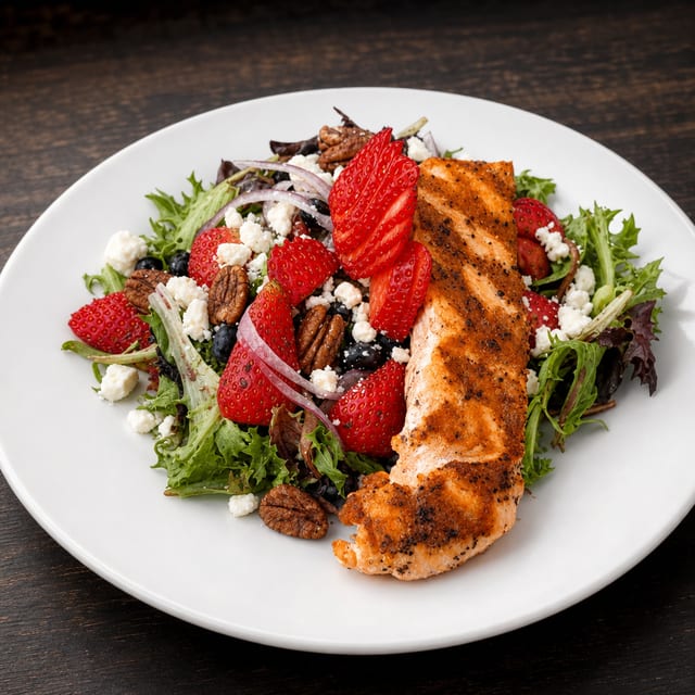 Strawberry Salmon Salad.