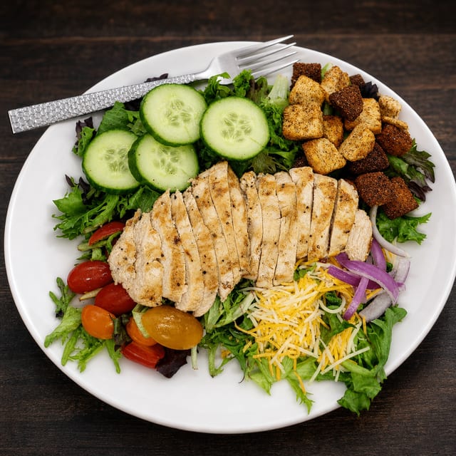 House Salad w/Chicken.