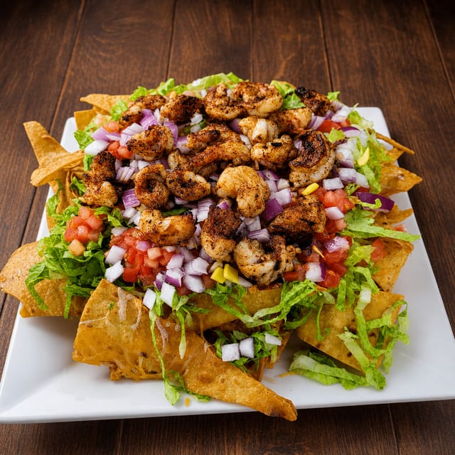 Nachos with Shrimp.
