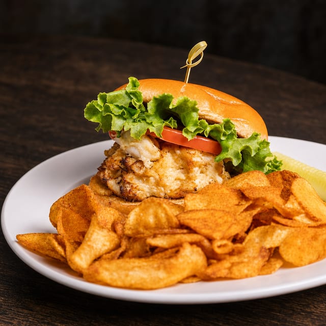 Crab Cake Sandwich.
