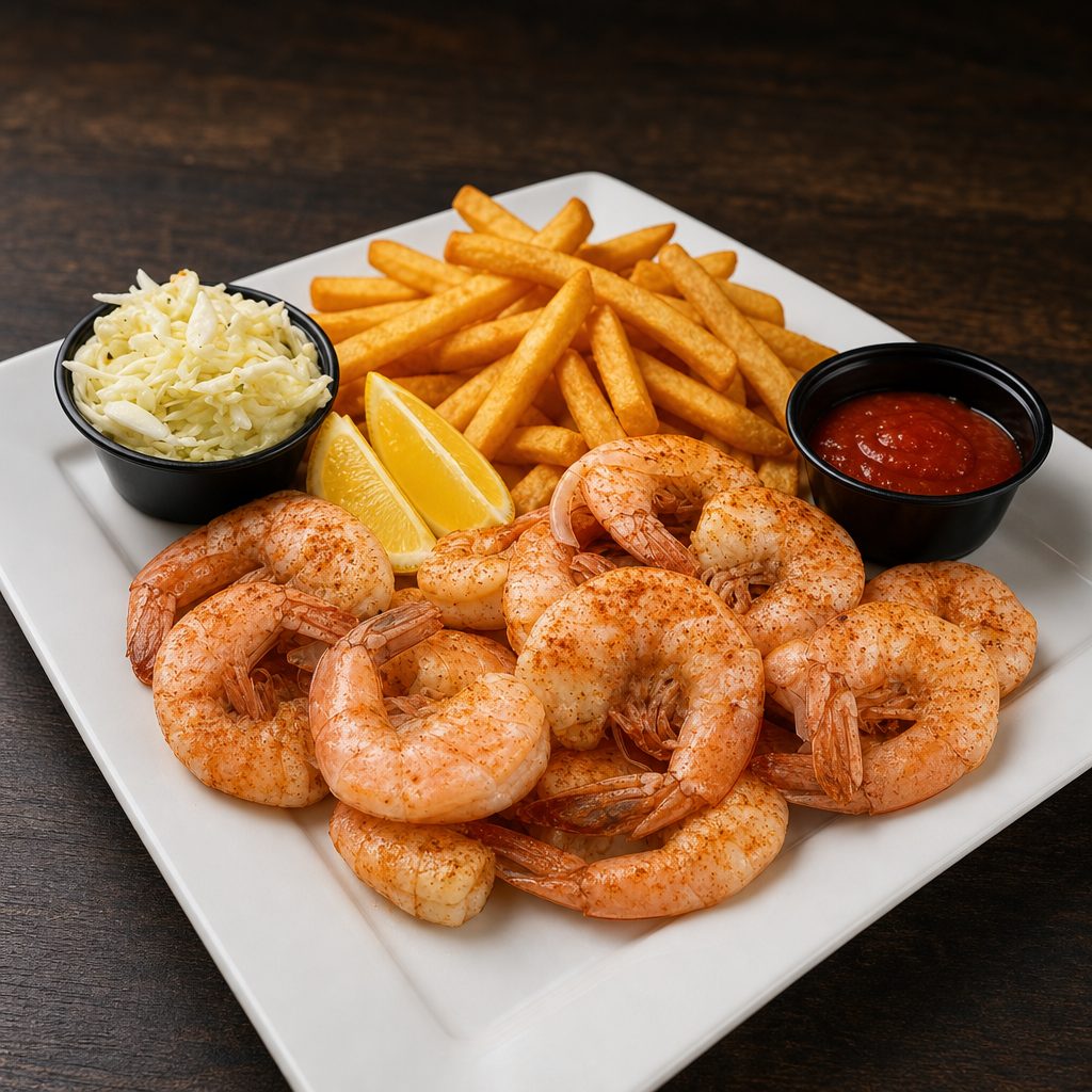 Steamed Shrimp.