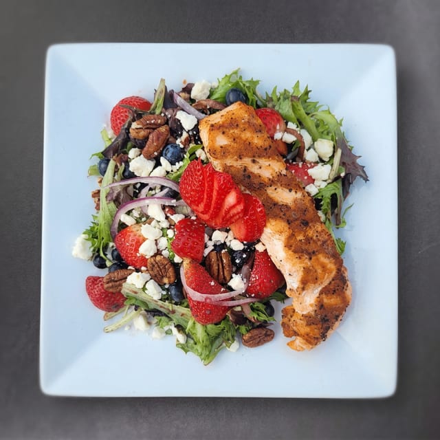 Strawberry Salmon Salad.