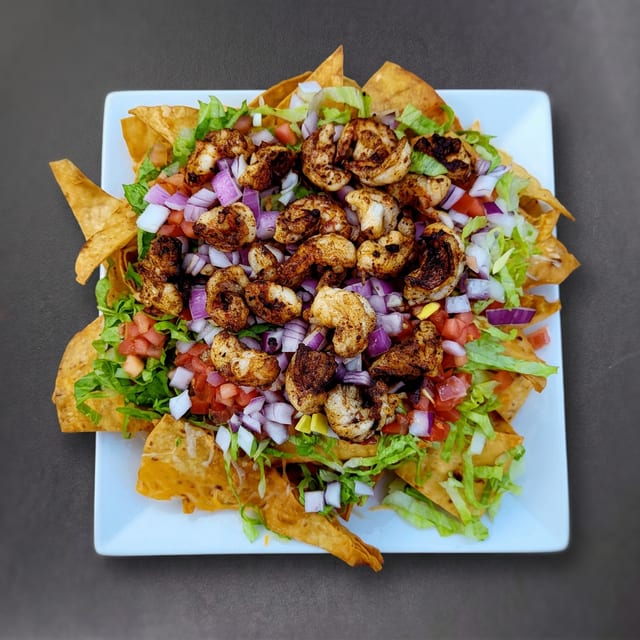Nachos with Shrimp.