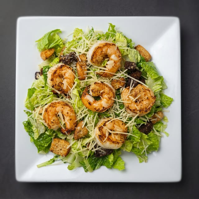 Caesar Salad w/Shrimp.